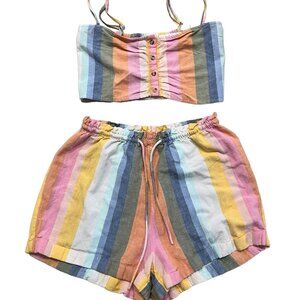 Billabong M Crop Top & Shorts Matching Set
